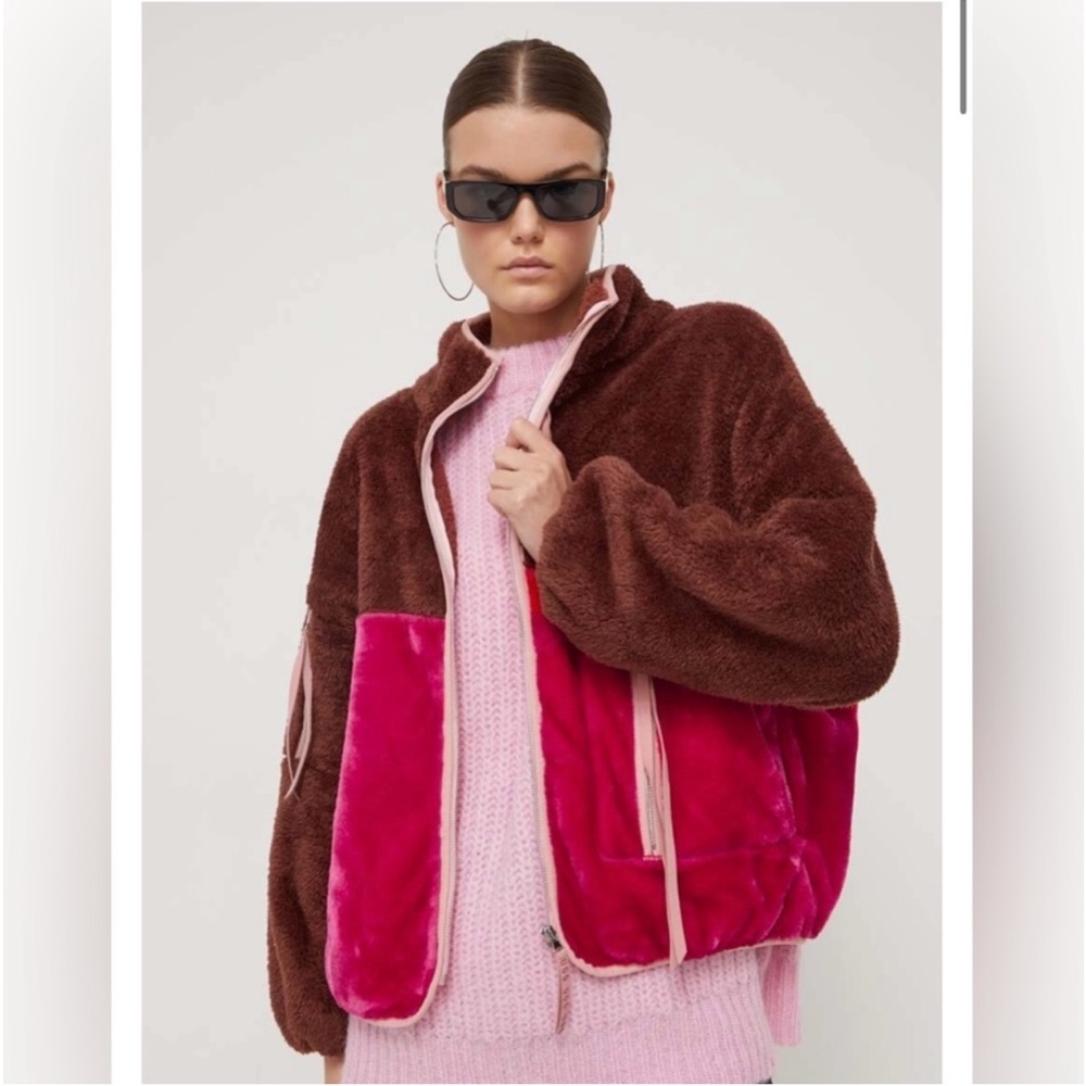 UGG Marlene Sherpa Fuzzy Fur Jacket NWT